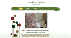 Desktop Screenshot of linenclosetdesigns.com