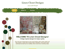 Tablet Screenshot of linenclosetdesigns.com